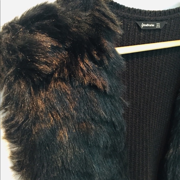 Stradivarius sweater-fur vest - Picture 1 of 4